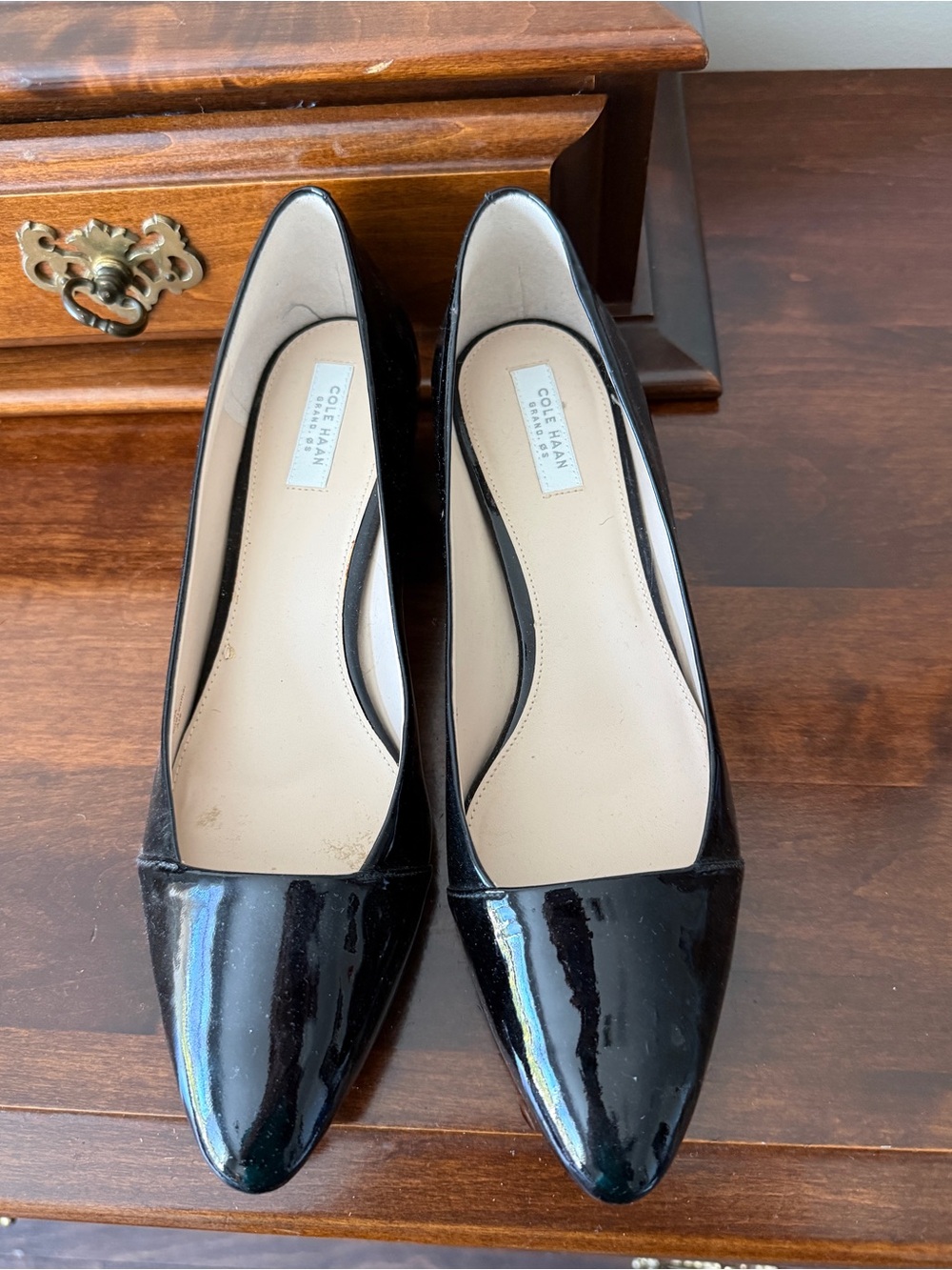 Cole Haan Black Patent Heels 7.5M
